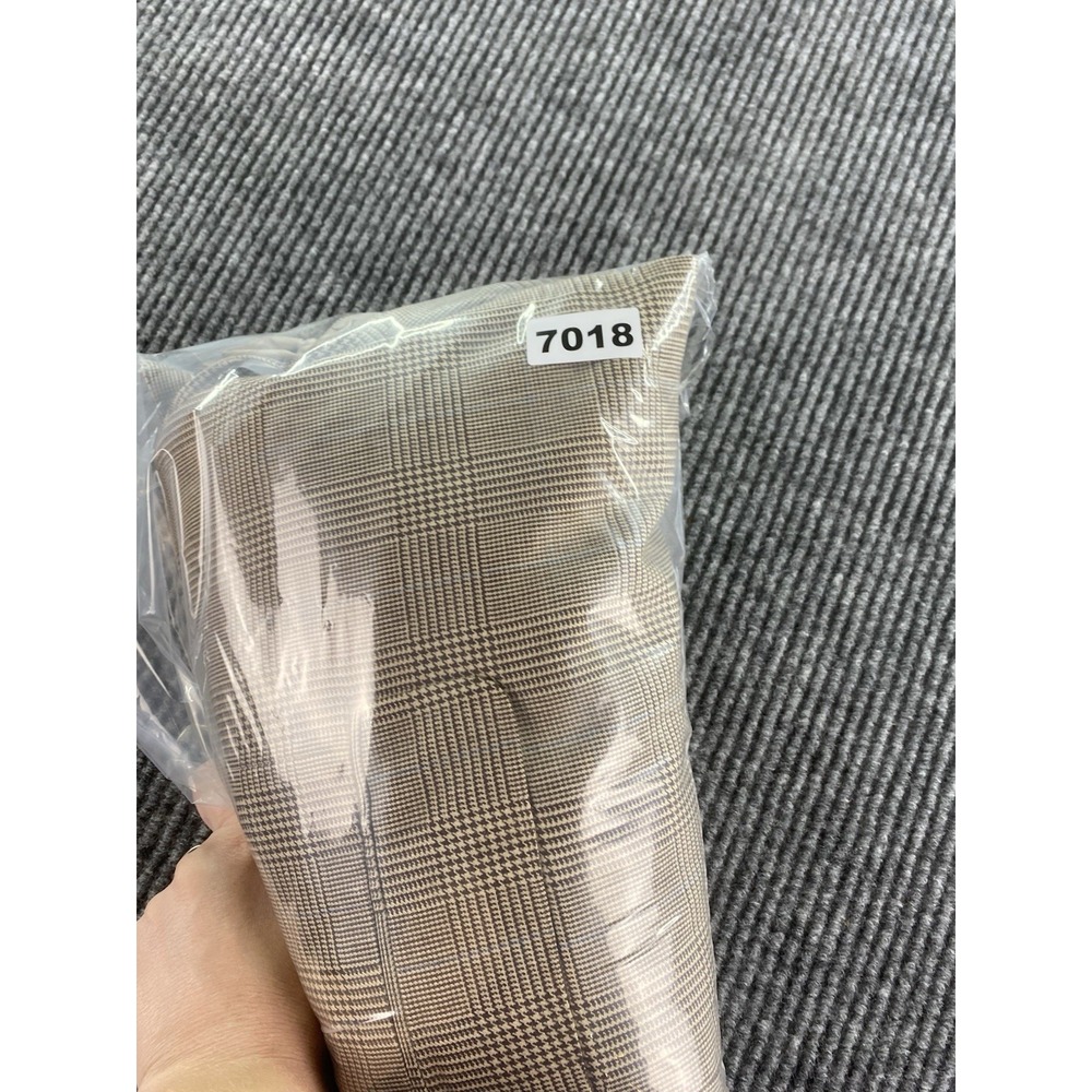 Vintage Ralph Lauren Sport Coat 48 L Beige Silk Wool Glen Plaid Designer LRL - Picture 13 of 13